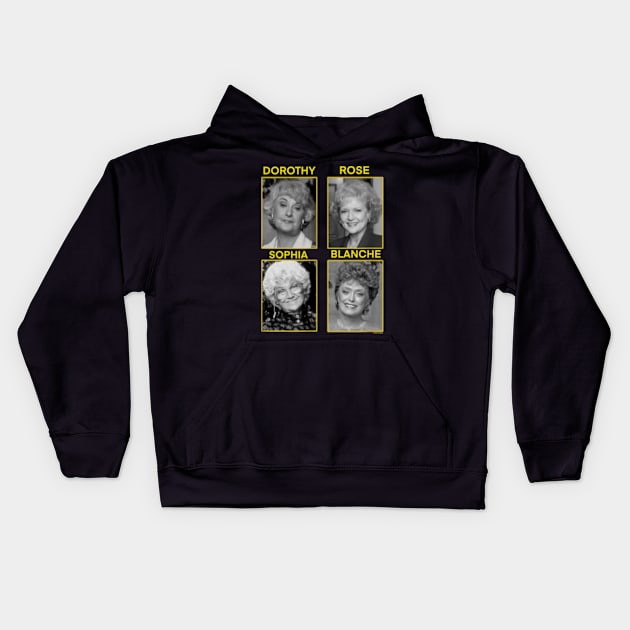 Golden Girls Kids Hoodie by Welcome To Chaos 